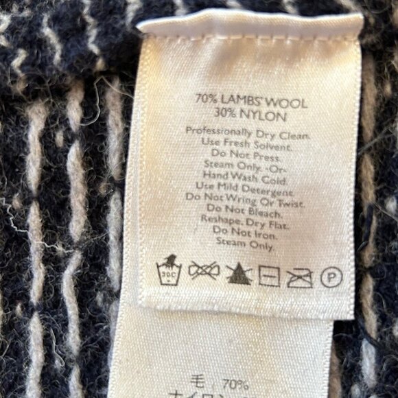 Felted Wool Handcrafted Mittens from Repurposed Eddie Bauer/Gap Sweaters - Navy - Picture 5 of 6